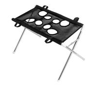 B Baosity Hammac de Toilettage pour Animaux avec Harnais Suspendu à Huit Trous Support Triangulaire en Fer Résistant Filet Polyester Respirant Usage pour, Noir