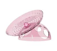 B Baosity Hamster Exercise Wheel Disc Roller Maison Cachette Roue Silencieuse Accessoire Multifonction pour Hamster Pet Adapté Aux Jeux Décoration Intérieure Ta, Rose