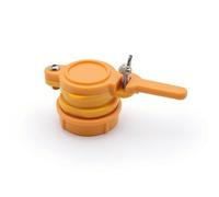 B Baosity Honey Extractor Machine Robinet Dégueuleur Clapet Vanne Bouchon de Ruche Vanne à Levier pour Débit Maîtrisé Fixation par Bague Filetée et Vis, 47mm