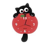 B Baosity Horloge Murale Chat Simple, Mignonne, Polyvalente, Créative, Décoration D'intérieur, Silencieuse, sans