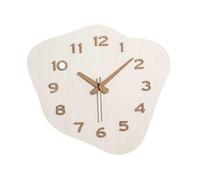 B Baosity Horloge Murale Décorative à Suspendre, Style Tendance, avec Une Touche D'originalité. Décoration Murale Asymétrique Idéale pour Le Bureau, La Cham, Blanc