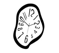 B Baosity Horloge Murale Robuste, Silencieuse, Multifonctionnelle et Légère, de Forme Irrégulière, Décorative, Idéale pour L'école, Le Bureau, La Chambre, U