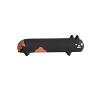 B Baosity Housse de Poignée de Porte, Protection pour Bouton de Porte, Manchon En Silicone pour La Poignée de Porte de Chambre D'enfant, équipement de Sécur, Gauche Noir