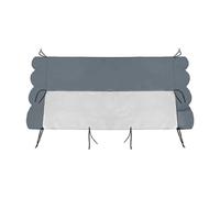 B Baosity Housse de Protection pour Chariot Élévateur Toit Imperméable Auvent de Cabine Bâche Anti-pluie En Tissu Maillé et PVC Approprié pour La Condu, Gris Clair 105x140cm