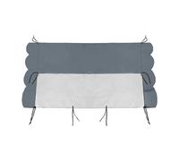 B Baosity Housse de Protection pour Chariot Élévateur Toit Imperméable Auvent de Cabine Bâche Anti-pluie En Tissu Maillé et PVC Approprié pour La Condu, Gris Clair 105x125cm