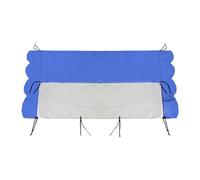 B Baosity Housse de Protection pour Chariot Élévateur Toit Imperméable Auvent de Cabine Bâche Anti-pluie En Tissu Maillé et PVC Approprié pour La Condu, Bleu Foncé 105x140cm