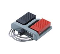 B Baosity Interrupteur à Pédale Momentané Double Interrupteur Commande Pied Pédale Instantanée Protection Contre la Poussière Matériau Adapté Ateliers, Câble de 2 M Sans Usb