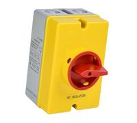B Baosity Interrupteur Déconnexion Isolateur Étanche IP66 Boîtier Compact Coupure 4 Pôles Matériau PP Résistant Haute Température Adapté Aux Générateurs sous-st, 20a