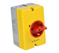 B Baosity Interrupteur Déconnexion Isolateur Étanche IP66 Boîtier Compact Coupure 4 Pôles Matériau PP Résistant Haute Température Adapté Aux Générateurs sous-st, 32a