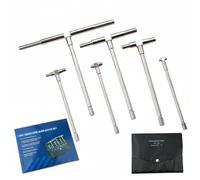 B Baosity Jauge d'Alésage Réglable Assortiment de Jauges Télescopiques Jauge Intérieure Mesure Interne Contrôle de Diamètre Outil, Ensemble De Six Pièces Avec Étui Noir Et Boîte En Carton Noir