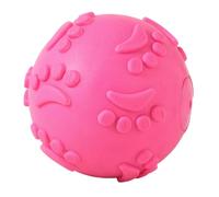B Baosity Jouet Couineur pour Chien - Accessoires pour Animaux de Compagnie - Jouet à Mâcher Interactif - Balle Couineuse pour Chiots et Chiens à Mâchoires Agre, Rose Rouge