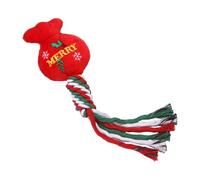 B Baosity Jouet de Noël pour Chien, Jouet en Corde pour Chien, Accessoire Multifonctionnel pour Chiens à Mâchoires Puissantes, Jouet de Dentition pour Chiens, F, Sac Porte-Bonheur