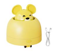B Baosity Jouet Interactif pour Chat, Souris à Tête Rétractable, Roues Silencieuses, par USB, pour Une Utilisation en Intérieur, Jaune