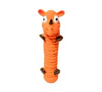 B Baosity Jouet Interactif pour Chien, Jouet en Latex Couineur, Produit pour Animaux de Compagnie, Jouet de Nettoyage Original, Jouet à Mâcher, Jouet de Compagn, Orange, 6x21cm