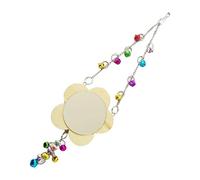 B Baosity Jouet Miroir pour Poules avec Clochette, Xylophone en Bois pour Poules à Mâcher, 113g