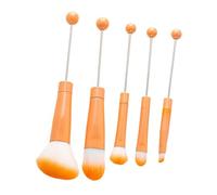 B Baosity Kit de 5 Pinceaux de Maquillage, Pinceau à Paupières, Manche En Métal, Multifonctionnel et Portable