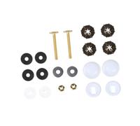 B Baosity Kit de Boulons de Sol pour Toilettes Vis de Bride Fixation Cuvette En Acier Inoxydable et PP pour Installation Facile Approprié pour Bricolage Rénova, B Set