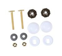B Baosity Kit de Boulons de Sol pour Toilettes Vis de Bride Fixation Cuvette En Acier Inoxydable et PP pour Installation Facile Approprié pour Bricolage Rénova, A Set