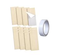 B Baosity Kit de Réparation pour Porte D'armoire En Bois, Cadeau Pratique, Charnière de Remplacement Robuste En Bois, Mastic, Coin Carré, 16 Pièces