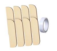 B Baosity Kit de Réparation pour Porte D'armoire En Bois, Cadeau Pratique, Charnière de Remplacement Robuste En Bois, Mastic, Coin Rond, 8 Pièces