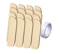 B Baosity Kit de Réparation pour Porte D'armoire En Bois, Cadeau Pratique, Charnière de Remplacement Robuste En Bois, Mastic, Coin Rond, 16 Pièces