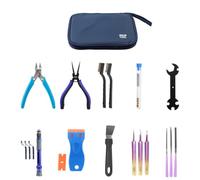 B Baosity Kit Outils Set Outils Trousse Nettoyage Accessoires Post-traitement Pinces Fines et Limes Pointues Mallette Résistante Confort de Prise Adapté au