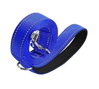 B Baosity Laisse Réfléchissante pour Chien, Poignée Rembourrée, en Nylon, Idéale pour et L'éducation des Chiens de Petite et Moyenne Taille, Bleu foncé