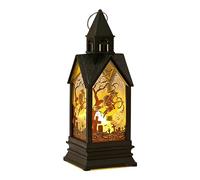B Baosity Lampe de Table Décorative Rétro LED pour Halloween, Idéale pour Une Ambiance Bougie, Parfaite pour Une Fête Ou Un Patio. Parfaite comme Lampe Suspendu, sorcière