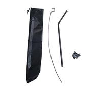 B Baosity Lanterne de Camping Support de Lampe Pliable avec Crochet pour Table Porte-Lampe Suspendu Ajustable Support Universel Léger en Aluminium Adapté à La P, Noir