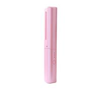 B Baosity Lisseur à Cheveux Sans Fil, Brosse à Lisser Portable avec 3 Réglages de Température Réglables, Fer à Lisser Portable pour Femmes En, ROSE