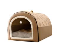 B Baosity Lit 2 en 1 pour Chien et Chat, Tente pour Chien, Abri pour Animaux de Compagnie, Nid pour Chat, Accessoires pour Animaux de Compagnie, Maison pour, XL Marron