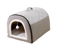 B Baosity Lit 2 en 1 pour Chien et Chat, Tente pour Chien, Abri pour Animaux de Compagnie, Nid pour Chat, Accessoires pour Animaux de Compagnie, Maison pour, L Gray
