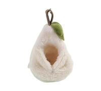 B Baosity Lit en Forme de Poire pour Hamster, Cachette pour Cochon d'Inde, Décoration Douce pour Cage, Grotte en Peluche pour Hamster, Cachette pour Planeur