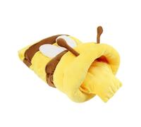 B Baosity Lit-Grotte Honey Pot pour Chat, Lit Douillet pour Animaux de Compagnie, Doux, Confortable et Chaud pour Petits Chats, Motif Dessin Animé, Doux et épai, avec Coussin