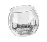 B Baosity Lit pour Animaux de Compagnie en Forme de Capsule Spatiale, Lit de Couchage Transparent, Centre D'activités Respirant, Nid pour Chatons, Lapins et, avec Couverture