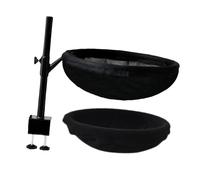 B Baosity Lit pour Chat de Bureau avec 2 Tapis Lavables, Résistants Aux Griffures, Respirants et Pivotants. Hamac pour Chat Idéal pour Un Bureau Ou Une Table. N, Noir