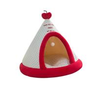 B Baosity Lit pour Chien et Chat, Niche/nid-Grotte avec Coussin Intérieur Chauffant, pour Chiens, Poméraniens, Caniches, Chatons et Chihuahuas, S