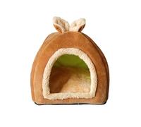 B Baosity Lit pour Petits Animaux, Grotte Semi-fermée, Confortable, Matériau Doux, Protège du Froid, Recommandé pour Les Chinchillas et Les Cochons d'Inde, S