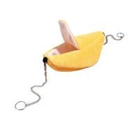 B Baosity Lit Suspendu pour Hamster, Cabane pour Petits Animaux, Abri Chaud pour Cochon d'Inde, Niche pour Hamster, Souris et Petits Animaux, Banane