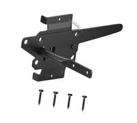 B Baosity Loquet de Portail Verrou de Porte Serrure de Clôture Moraillon de Sécurité Fermeture Automatique Robuste En Métal avec Levier à Gravité pour Une Sécu, Style A