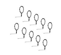 B Baosity Lot de 10 Anneaux de Rechange pour Canne à Pêche, Accessoires en Acier Inoxydable, Adaptés à La Réparation, 4.9 mm