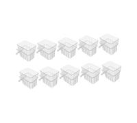 B Baosity Lot de 10 Supports pour Pots de Fleurs D'aquarium, Accessoires pour Aquarium, Couvercle Transparent, à Suspendre