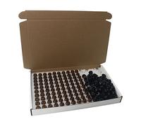B Baosity Lot de 100 Bouteilles D'échantillon Flacon D'échantillon Ambre 100 Pcs 1 Ml Petite Bouteille D'échantillon Ambre, bouchon intérieur lettre