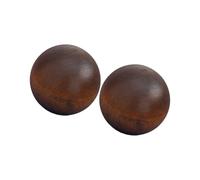 B Baosity Lot de 2 Bouchons Ronds pour Flacons de Parfum, avec Couvercle de Remplacement et Fonction D'étanchéité, Adaptés à Un Usage Quotidien Féminin, Café en bois