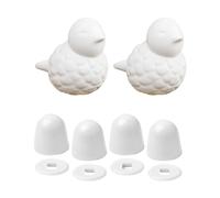 B Baosity Lot de 2 Cache-vis de Toilettes En Céramique, Minimalistes, Tendance et Pratiques