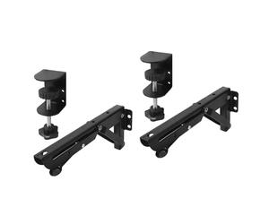 B Baosity Lot de 2 Supports Pliables pour Clavier sous Bureau, étagère D'extension Réglable pour Bureau D'ordinateur Ou Salle D'étude, Pince 9x4.3cm
