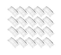 B Baosity Lot de 20 Peignes Latéraux pour Cheveux Fins, Accessoires de Coiffure, Fer à Lisser, Adaptés Aux Mariées et Aux Femmes, Blanc