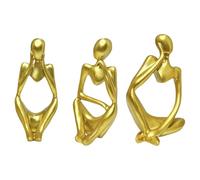 B Baosity Lot de 3 Statues de Penseur, Collection Unique, Ornement de Bureau pour Table