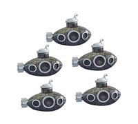 B Baosity Lot de 5 Minis Décoratifs pour Aquarium (5 X 3,3 Cm), en PVC. Idéal pour La Décoration de Jardin et Le Jeu d'enfant, Couleur Bronze