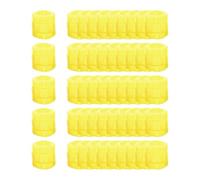 B Baosity Lot de 50 étiquettes D'identification d'oiseaux de 9 Mm en Forme de Patte de Pigeon, Réutilisables et Multifonctionnelles, avec Fermeture à Pr, Jaune